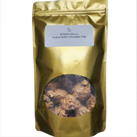 Power Balls – Peanut Butter Chocolate Chip by Chowpoppy
